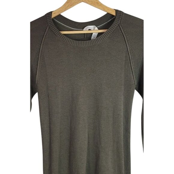 Lululemon Sunshine Coast Sweater Green SZ 4 Long Sleeve Thumbhole Cashmere Blend - Picture 2 of 9